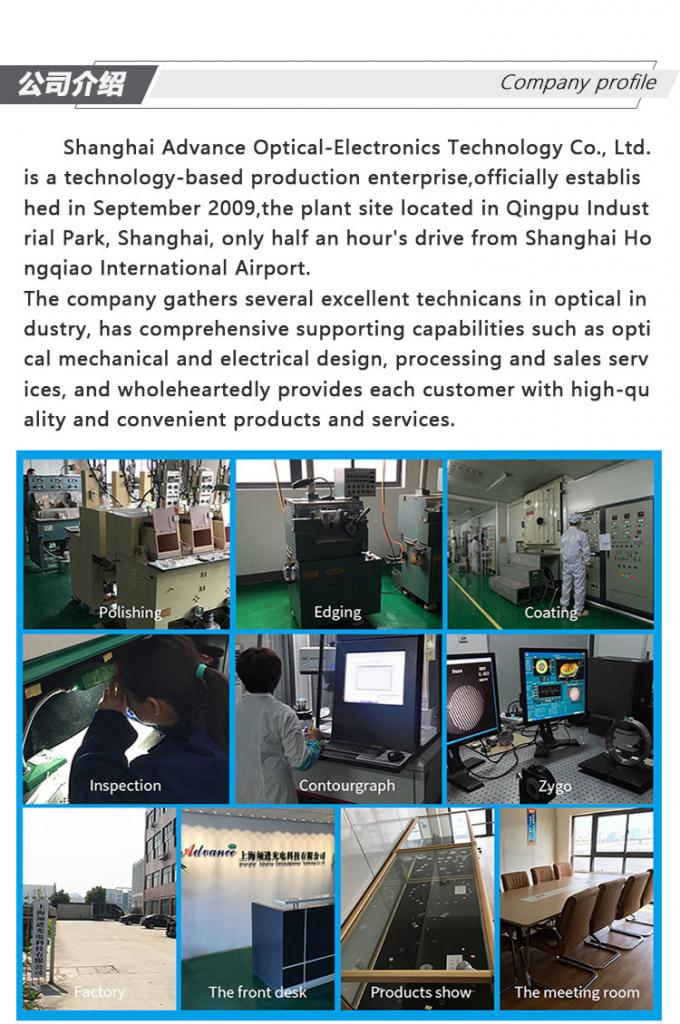 Vision simple 1,56 lentilles de cylindre de haute précision de 60mm pour les instruments optiques