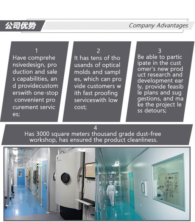 Vision simple 1,56 lentilles de cylindre de haute précision de 60mm pour les instruments optiques