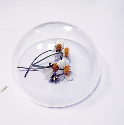 lentille en verre optique ronde de 14.5mm, lentille optique du polycarbonate LED