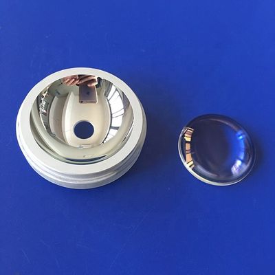 Coupelle réflecteur LED en matériau BK7 personnalisé, diamètre 25 mm et distance focale 150 mm
